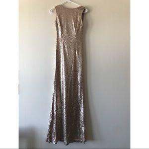 Rose Gold Sequined Dress